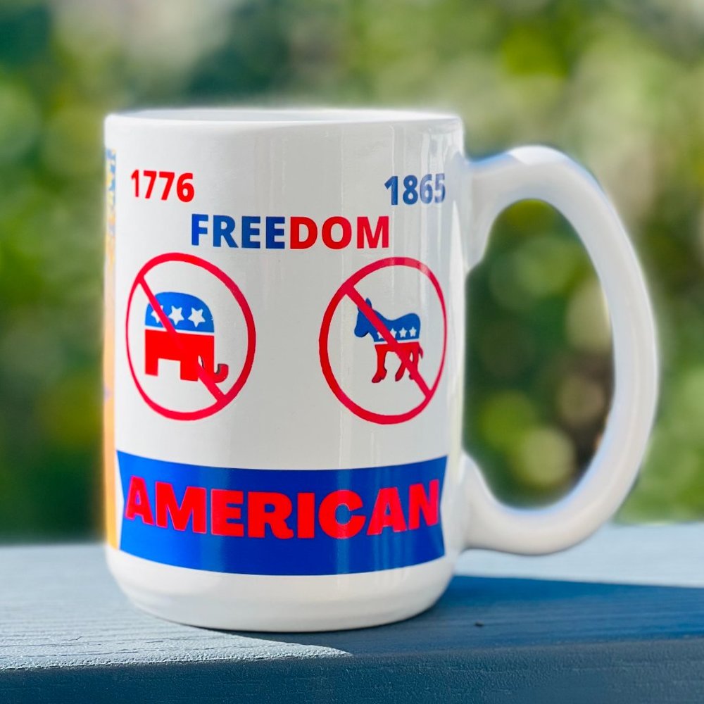 15oz Freedom Novelty Mug with Large Handle